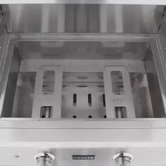 Coyote C-Series 28" Built-in Gas Grill with Infinite Burners, Warming Rack, Heat Control Grids, 40,000 BTU, Hood Lights, 640 sq. in. Cooking Area, Stainless Steel Grates - C1C28 - The Home Selection