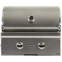 Coyote C-Series 28" Built-in Gas Grill with Infinite Burners, Warming Rack, Heat Control Grids, 40,000 BTU, Hood Lights, 640 sq. in. Cooking Area, Stainless Steel Grates - C1C28 - The Home Selection