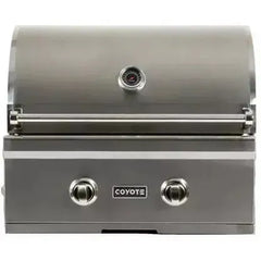 Coyote C-Series 28" Gas Grill: 640 sq. in. Cooking Area, 40,000 BTU, 2 Infinity Burners, Stainless Grates, Heat Control Grids, Warming Rack, Interior Lights - C1C28 - The Home Selection