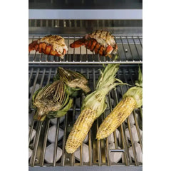 Coyote S-Series 36” Built-In Grill with 3 Infinity Burners™, RapidSear™ Infrared Burner, 875 sq. in. Cooking Area, Interior Grill Lighting, LED Knobs, Wind Guard, Rotisserie, and Smoker Box - C2SL36 - The Home Selection