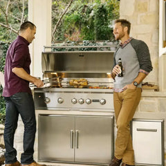 Coyote S-Series 42” Built-In Grill with 3 Infinity Burners™, RapidSear™ Infrared Burner, 875 sq. in. Cooking Area, Interior Lighting, LED Knobs, Wind Guard, Rotisserie, and Smoker Box - C2SL42 - The Home Selection