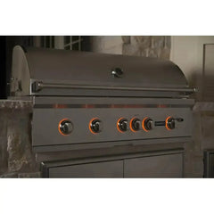 Coyote S-Series 42” Built-In Grill with 3 Infinity Burners™, RapidSear™ Infrared Burner, 875 sq. in. Cooking Area, Interior Lighting, LED Knobs, Wind Guard, Rotisserie, and Smoker Box - C2SL42 - The Home Selection