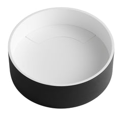 Alfi Black Matte 15  Round Solid Surface Resin Sink - ABRS15RBM