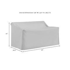 Crosley 58 Inch Outdoor Loveseat Furniture Cover - CO7501 - The Home Selection
