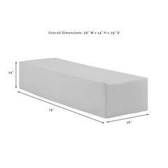 Crosley 79 Inch Outdoor Chaise Lounge Furniture Cover - CO7506 - The Home Selection