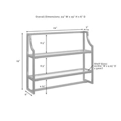 Crosley Aimee 24 Inch Wall Shelf - CF6204 - The Home Selection