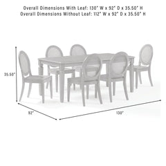 Crosley Alessia 7-piece Dining Table Set For 6 - KF20058BR-CR - The Home Selection