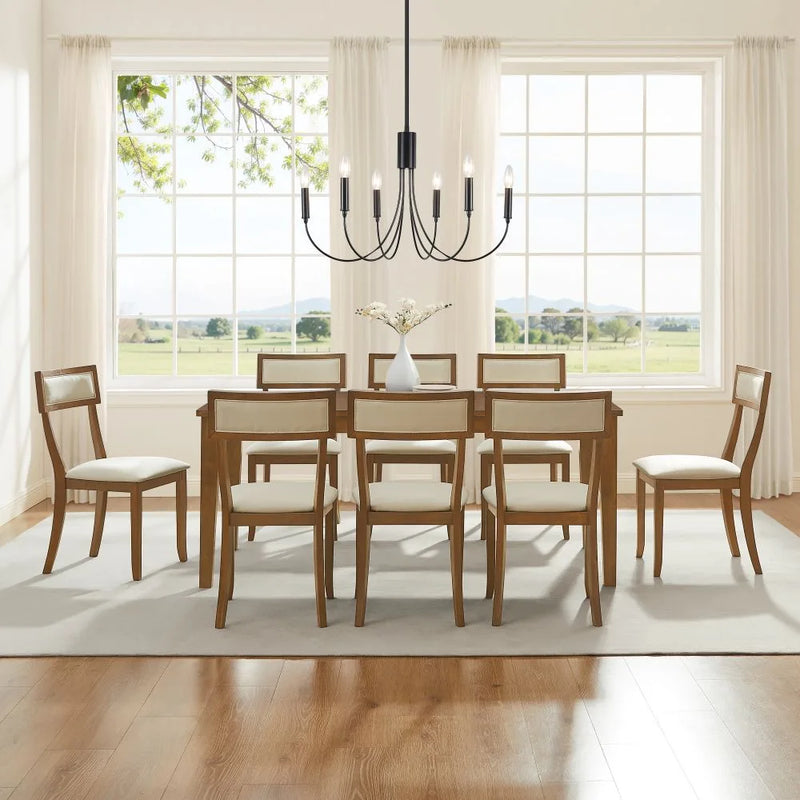 Crosley Alessia 9-piece Dining Table Set For 8 - KF20059BR-CR - The Home Selection