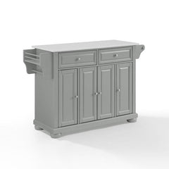 Crosley Alexandria 51.50 Inch Granite Top Full Size Kitchen Island/Cart - KF30205AGY - The Home Selection