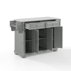 Crosley Alexandria 51.50 Inch Granite Top Full Size Kitchen Island/Cart - KF30205AGY - The Home Selection