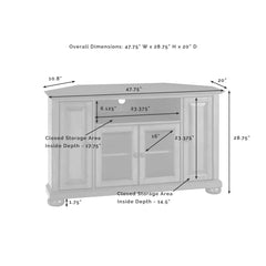 Crosley Alexandria Corner Tv Stand For 50+ Inch Tv - KF10006AMA - The Home Selection