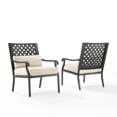 Crosley Alistair 4pc Outdoor Loveseat Patio Furniture Set - KO70285MB-CR - The Home Selection