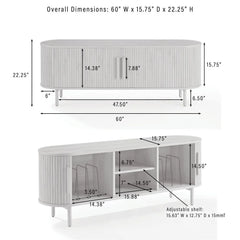 Crosley Ambrose Record Storage Media Console - CF1151-AH - The Home Selection