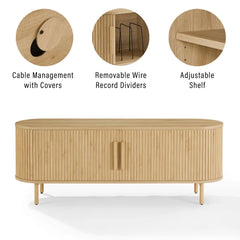Crosley Ambrose Record Storage Media Console - CF1151-AH - The Home Selection