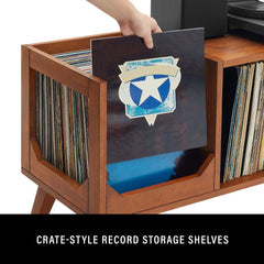 Crosley Asheville Low Record Storage Console - CF1149 - The Home Selection