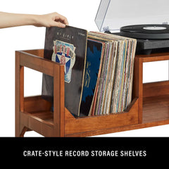 Crosley Asheville Low Record Storage Console - CF1149 - The Home Selection