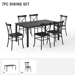 Crosley Astrid 7pc Outdoor Dining Set - KO70306MB - The Home Selection
