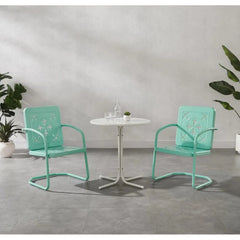 Crosley Azalea 3-piece Retro Outdoor Bistro Set - KO10023 - The Home Selection