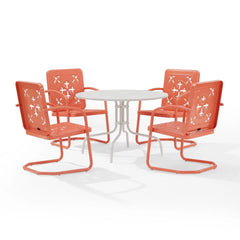 Crosley Azalea 5-piece Round Retro Outdoor Dining Set - KO10024 - The Home Selection
