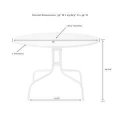 Crosley Azalea 5-piece Round Retro Outdoor Dining Set - KO10024 - The Home Selection