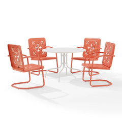 Crosley Azalea 5-piece Round Retro Outdoor Dining Set - KO10024 - The Home Selection
