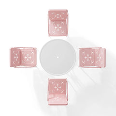 Crosley Azalea 5-piece Round Retro Outdoor Dining Set - KO10024 - The Home Selection