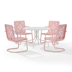 Crosley Azalea 5-piece Round Retro Outdoor Dining Set - KO10024 - The Home Selection