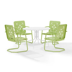 Crosley Azalea 5-piece Round Retro Outdoor Dining Set - KO10024 - The Home Selection