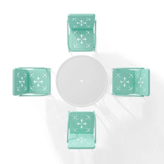 Crosley Azalea 5-piece Round Retro Outdoor Dining Set - KO10024 - The Home Selection