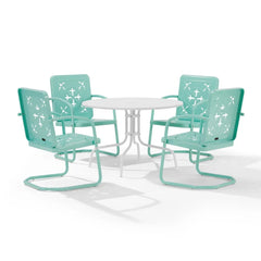 Crosley Azalea 5-piece Round Retro Outdoor Dining Set - KO10024 - The Home Selection
