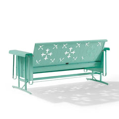 Crosley Azalea Retro Outdoor Sofa Glider - CO1034-AQ - The Home Selection