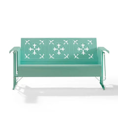 Crosley Azalea Retro Outdoor Sofa Glider - CO1034-AQ - The Home Selection