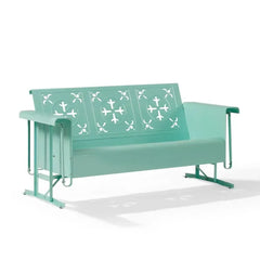 Crosley Azalea Retro Outdoor Sofa Glider - CO1034-AQ - The Home Selection