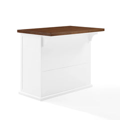Crosley Bartlett Wood Top Kitchen Island - KF30091WA-WH - The Home Selection