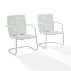 Crosley Bates 22 Inch 2pc Outdoor Metal Chair Set - CO1025 - The Home Selection