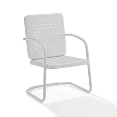 Crosley Bates 22 Inch 2pc Outdoor Metal Chair Set - CO1025 - The Home Selection