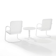 Crosley Bates 84 Inch 3pc Outdoor Metal Chair Set - KO10019 - The Home Selection