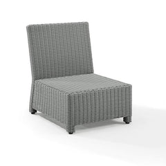 Crosley Bradenton 25 Inch Outdoor Wicker Sectional Center Chair - KO70017 - The Home Selection