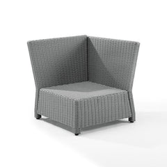 Crosley Bradenton 31.50 Inch Outdoor Wicker Sectional Corner Chair - KO70018 - The Home Selection