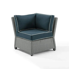 Crosley Bradenton 31.50 Inch Outdoor Wicker Sectional Corner Chair - KO70018 - The Home Selection