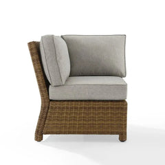 Crosley Bradenton 31.50 Inch Outdoor Wicker Sectional Corner Chair - KO70018 - The Home Selection