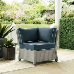 Crosley Bradenton 31.50 Inch Outdoor Wicker Sectional Corner Chair - KO70018 - The Home Selection