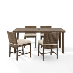 Crosley Bradenton 5pc Wicker Outdoor Dining Set - KO70427WB - The Home Selection