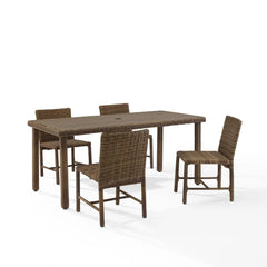 Crosley Bradenton 5pc Wicker Outdoor Dining Set - KO70427WB - The Home Selection