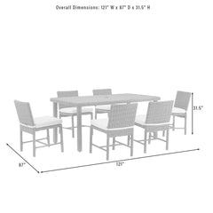 Crosley Bradenton 7pc Wicker Outdoor Dining Set - KO70420WB - The Home Selection