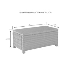 Crosley Bradenton 7pc Wicker Outdoor Sofa Patio Furniture Set - KO70185WB - The Home Selection