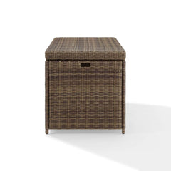 Crosley Bradenton Wicker Outdoor Storage Box - CO7305-WB - The Home Selection