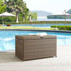 Crosley Bradenton Wicker Outdoor Storage Box - CO7305-WB - The Home Selection