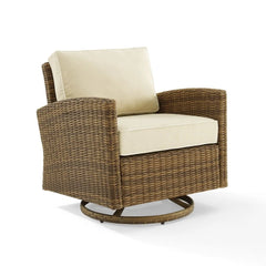 Crosley Bradenton Wicker Swivel Rocker Outdoor Chair - KO70422WB - The Home Selection