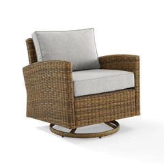 Crosley Bradenton Wicker Swivel Rocker Outdoor Chair - KO70422WB - The Home Selection
